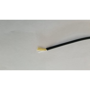 Matassa 2000 mt Cavo fibra ottica 2,8 mm con guaina nera in PVC, filati Kevlar OM2