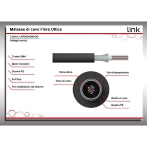 CAVO FIBRA OTTICA LOOSE TUBE 24 FIBRE OM4 OUTDOOR INTERRAMENTO DIRETTO (AL METRO)