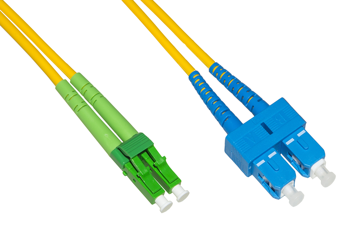 CAVO FIBRA OTTICA LC APC A SC UPC SINGLEMODE DUPLEX  MT.5