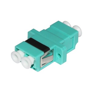 ADATTATORE FIBRA OTTICA LC/LC MULTIMODE DUPLEX OM3