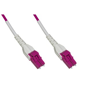 CAVO FIBRA OTTICA LC A LC MULTIMODE DUPLEX OM4 50/125 MT.3 UNIBOOT