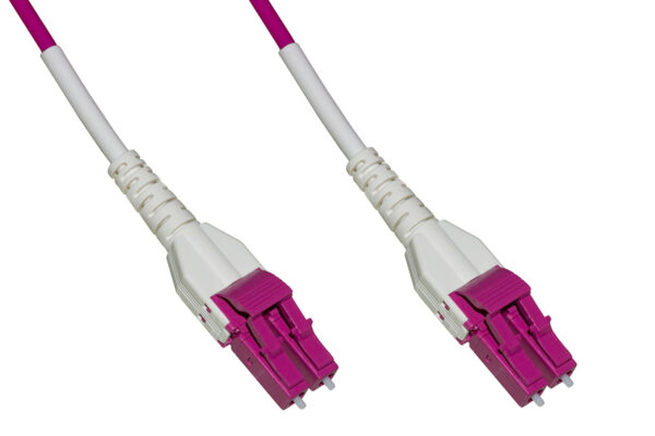 CAVO FIBRA OTTICA LC A LC MULTIMODE DUPLEX OM4 50/125 MT.5 UNIBOOT