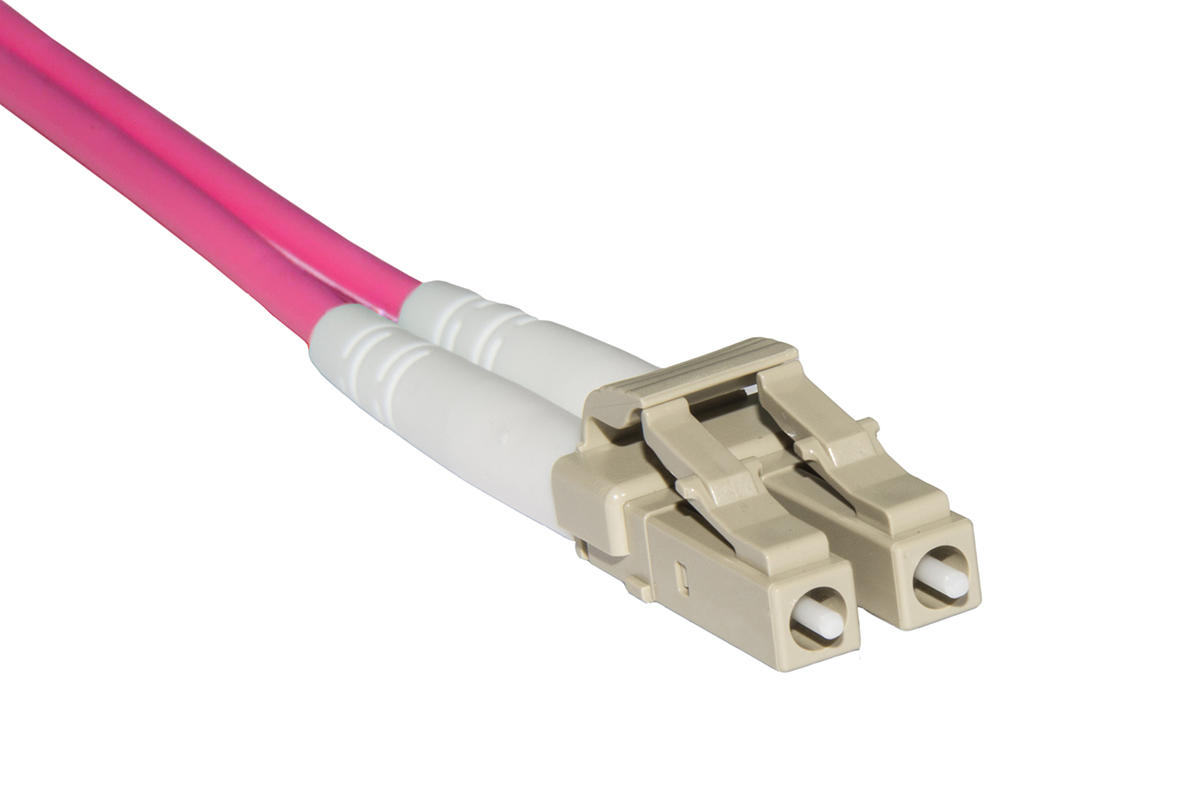 CAVO FIBRA OTTICA LC A LC MULTIMODE DUPLEX OM4 50/125 MT.50