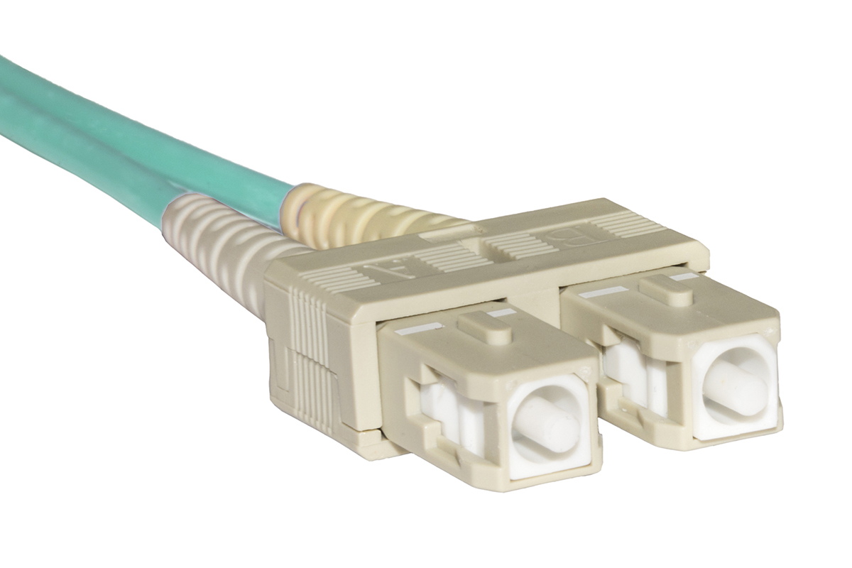 CAVO FIBRA OTTICA LC A SC MULTIMODE DUPLEX OM3 50/125 MT.5
