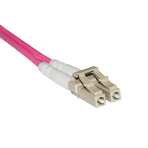 CAVO FIBRA OTTICA LC A SC MULTIMODE DUPLEX OM4 50/125 MT.30