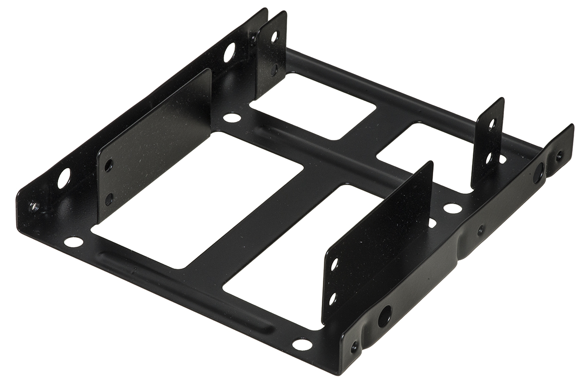 FRAME DI MONTAGGIO PER 2 HDD/SSD 2.5 SU ALLOGGIAMENTI 3.5 CON VITI