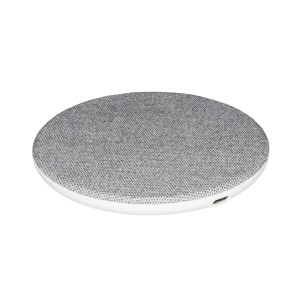 CARICABATTERIA WIRELESS PER SMARTPHONE A RICARICA RAPIDA SUPERFICIE IN TELA POTENZA 10 WATT