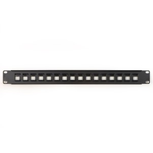PANNELLO PATCH VUOTO COLORE NERO 16 PORTE