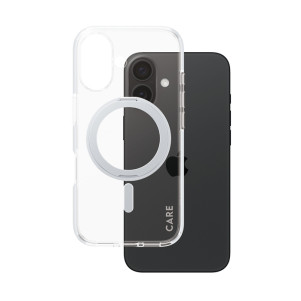 (REFURBISHED) Cover PanzerGlass trasparente Kickstand Argento MagSafe iPhone 16 [5715685003875]
