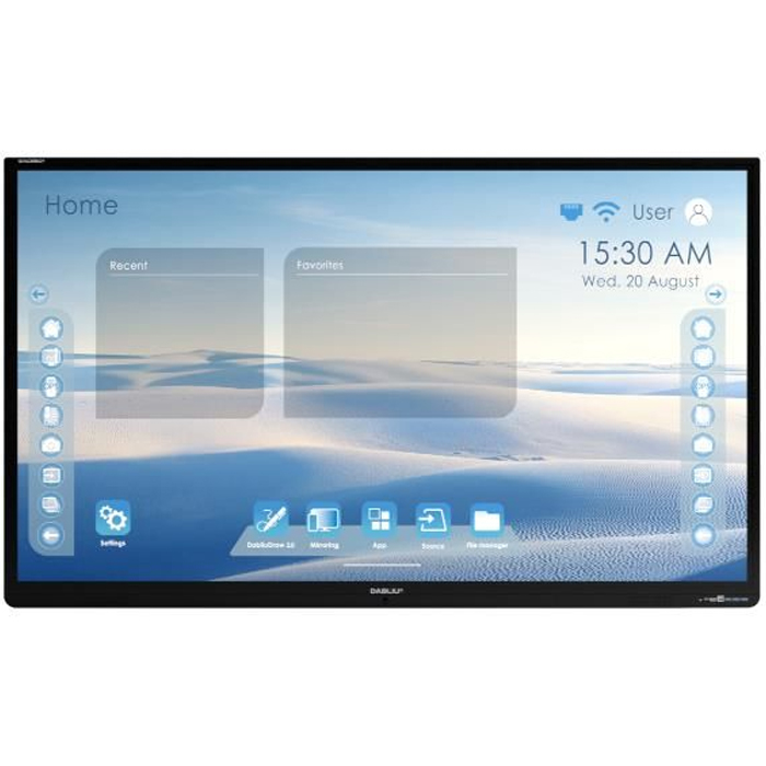 (REFURBISHED) Monitor interattivo Wacebo Dabliu E11L-C75B 75 Pollici 3840x2160 4K Touch USB HDMI DP VGA Black