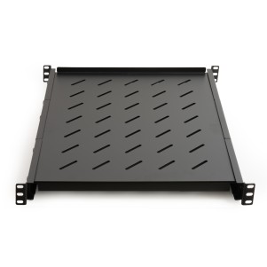 RIPIANO ALLUNGABILE DA 560 A1023 MM PER ARMADI RACK 19" FINO A 1000 MM COLORE NERO