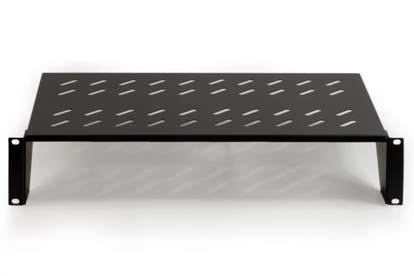 RIPIANO PER ARMADIO 19" 2 UNITA' PROFONDITA' 250 MM. (UNIVERSALE) COLORE NERO