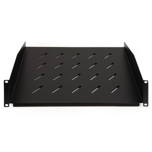 RIPIANO PER ARMADIO 19" 2U PROFONDITA' 350 MM. (UNIVERSALE) COLORE NERO