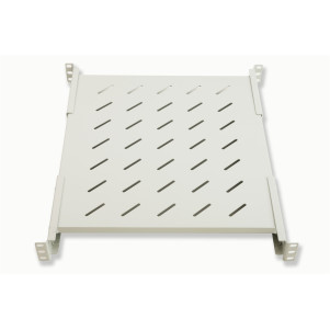 RIPIANO PER ARMADIO RACK 19" ALLUNGABILE 550 MM CON 4 AGGANCI GRIGIO