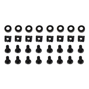 RIPIANO PER ARMADIO RACK 19" ALLUNGABILE 550 MM CON 4 AGGANCI NERO