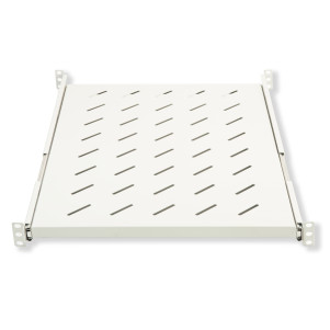 RIPIANO UNIVERSALE PER ARMADIO RACK 19" ESTRAIBILE SU BINARI TELESCOPICI 1 UNITA' GRIGIO 650MM.