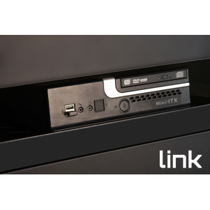 RIPIANO UNIVERSALE PER ARMADIO RACK 19" ALLUNGABILE 720 MM CON 4 AGGANCI NERO