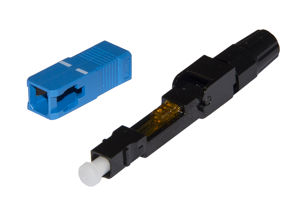 CONFEZIONE 10 CONNETTORI FIBRA OTTICA SC SINGLEMODE ASSEMBLAGGIO VELOCE