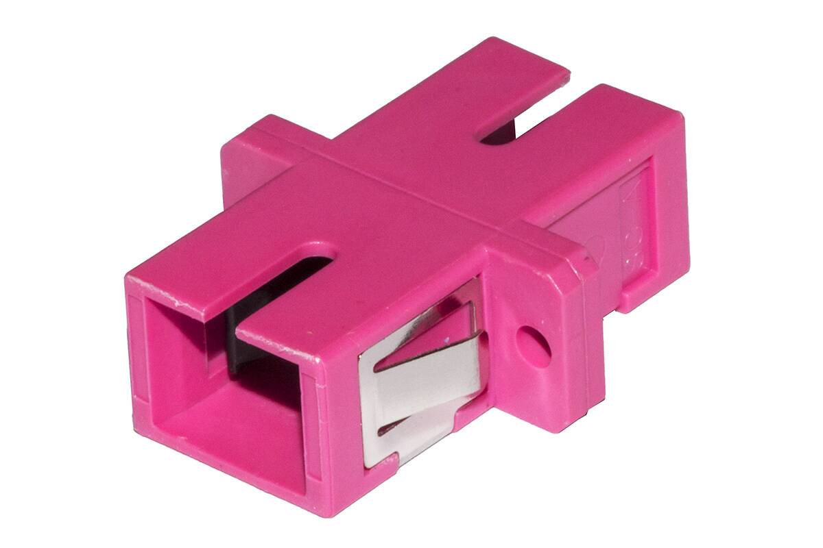 ADATTATORE FIBRA OTTICA SC/SC MULTIMODE SIMPLEX OM4 UPC