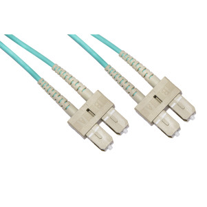 CAVO FIBRA OTTICA SC A SC MULTIMODE DUPLEX OM3 50/125 MT.2