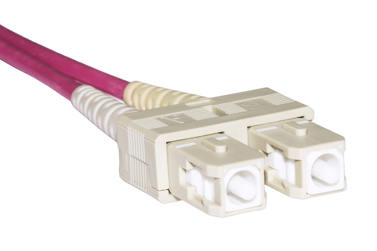 CAVO FIBRA OTTICA SC A SC MULTIMODE DUPLEX OM4 50/125MT.20