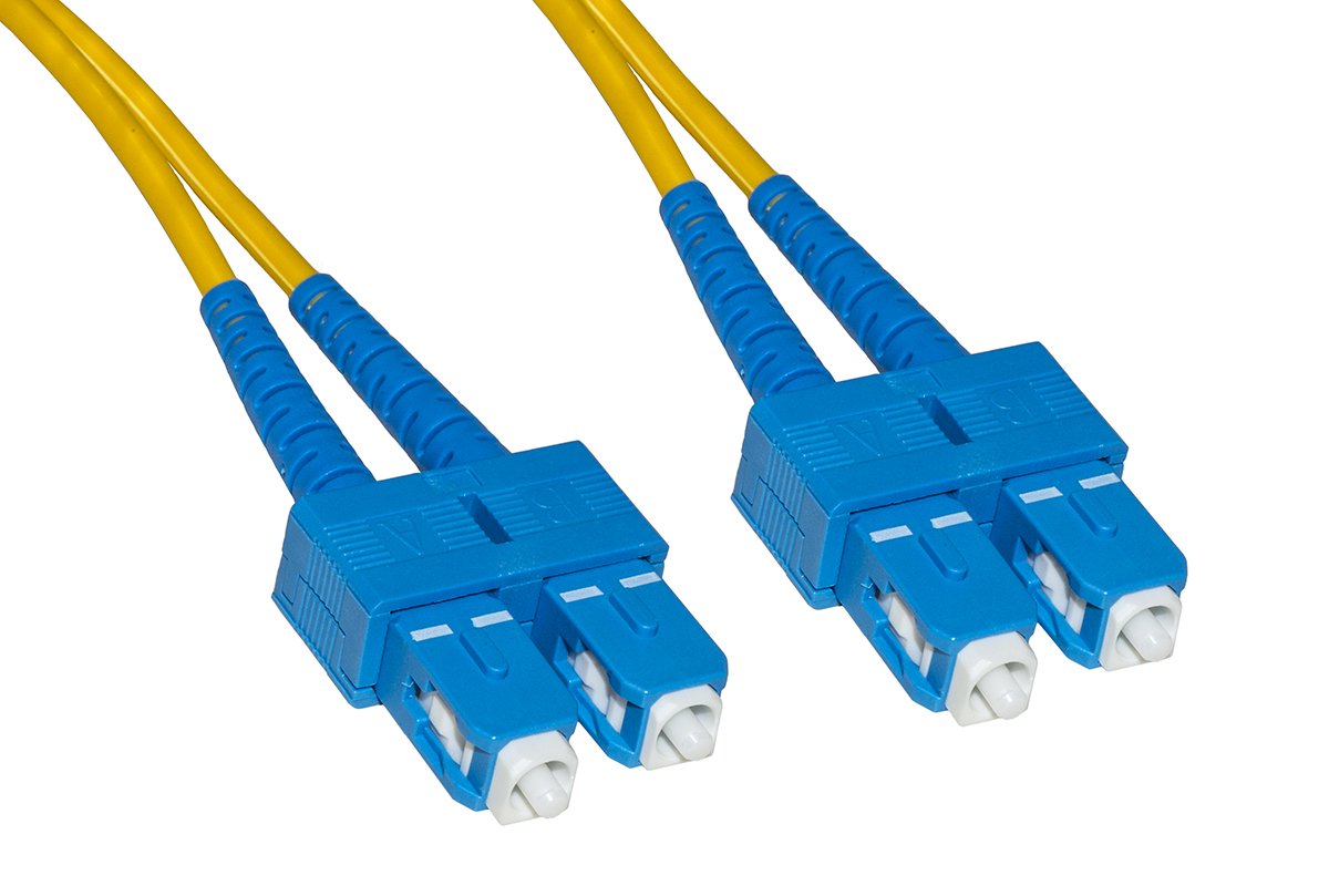 CAVO FIBRA OTTICA SC A SC SINGLEMODE DUPLEX 9/125 MT.0,5
