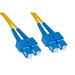 CAVO FIBRA OTTICA SC A SC SINGLEMODE DUPLEX 9/125 MT.5