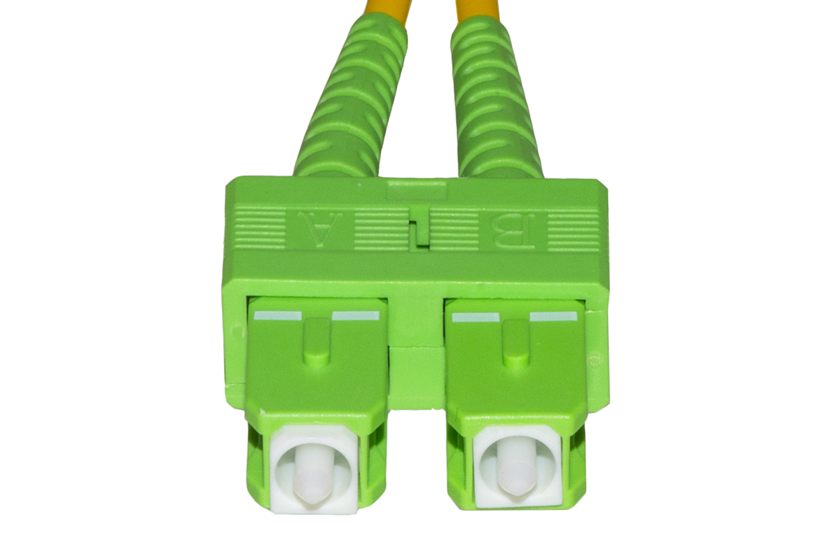 CAVO FIBRA OTTICA APC SC A APC SC SINGLEMODE DUPLEX  MT.1