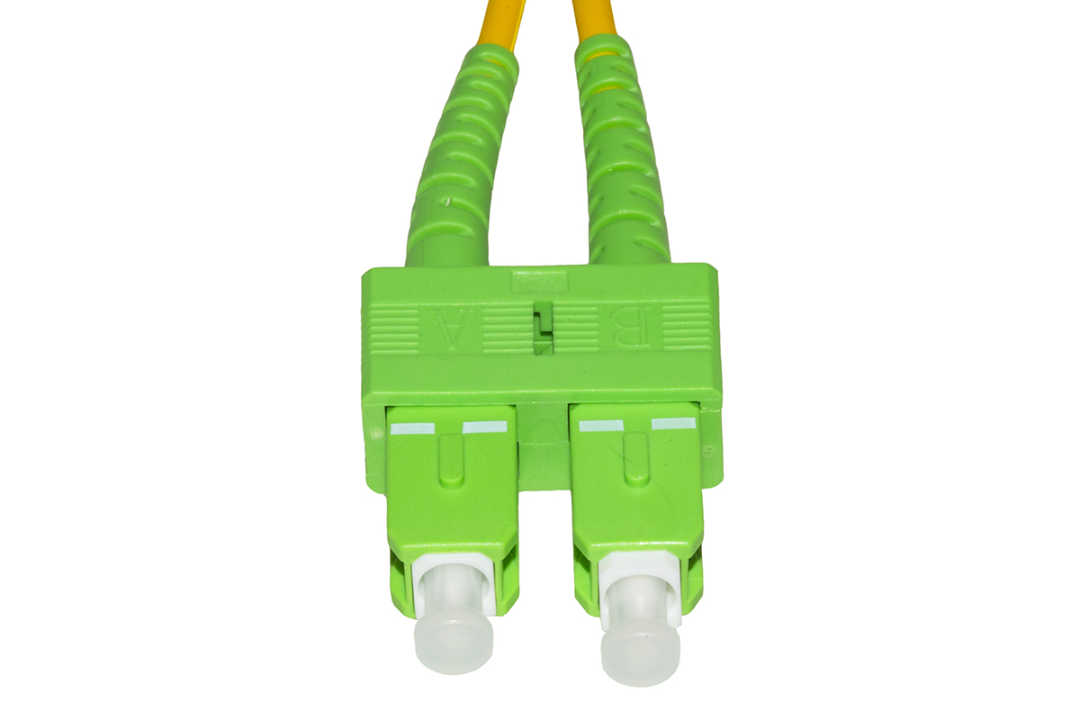 CAVO FIBRA OTTICA APC SC A APC SC SINGLEMODE DUPLEX  MT.3