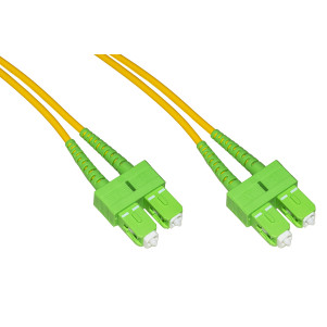 CAVO FIBRA OTTICA APC SC A APC SC SINGLEMODE DUPLEX  MT.5