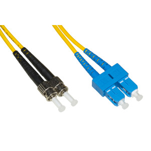 CAVO FIBRA OTTICA SC A ST SINGLEMODE DUPLEX UPC MT.3