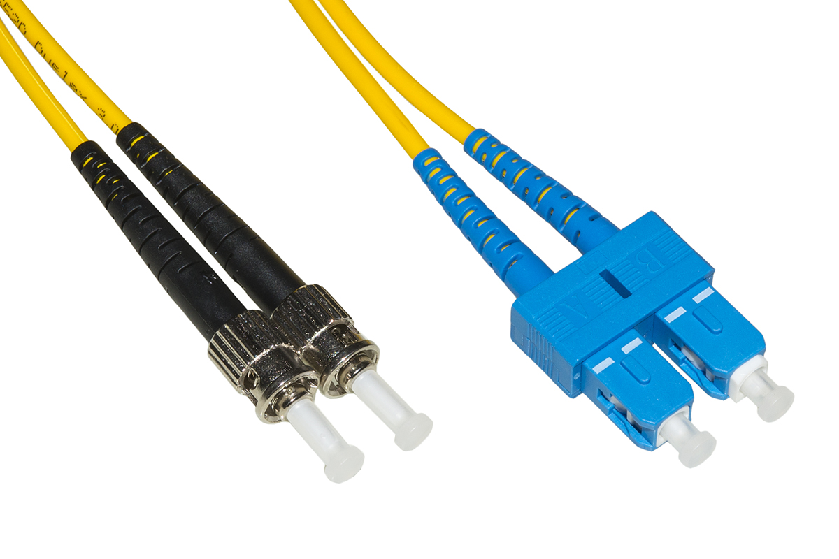 CAVO FIBRA OTTICA SC A ST SINGLEMODE DUPLEX UPC MT.3