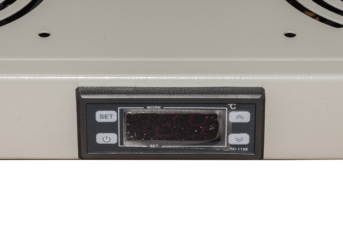 MODULO 2 VENTOLE RAFFREDDAMENTO CON DISPLAY GRIGIO