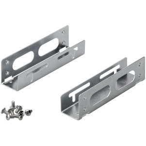 COPPIA FRAME UNIVERSALE IN METALLO CON VITI HD 3,5  PER MONTAGGIO SU ALLOGGIAMENTI 5.25