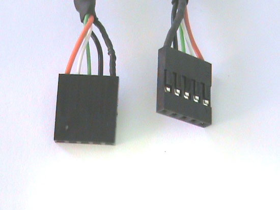 PANNELLO SLOT CON 2 CONNETTORI ESTERNI USB 2,0 TIPO A, FEMMINA - CONNETTORI INTERNI ALLA PIASTRA MADRE 2X5 PIN 2,54 MM