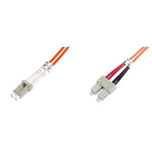 CAVO FIBRA OTTICA LC A SC OM2 MULTIMODE DUPLEX 50/125 MT.10