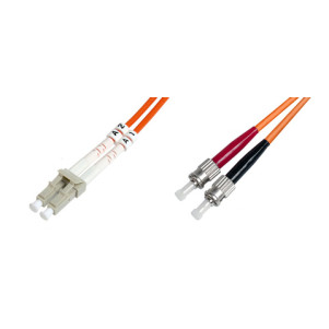 CAVO FIBRA OTTICA LC A ST MULTIMODE DUPLEX OM2 50/125 MT.5