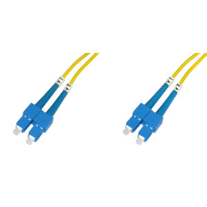 CAVO FIBRA OTTICA SC A SC SINGLEMODE DUPLEX 9/125 MT.5