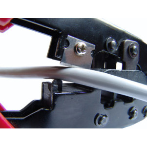 PINZA IN METALLO PER CRIMPARE CONNETTORI TELEFONICI MODULARI RJ12 6 POLI E 8 POLI RJ45