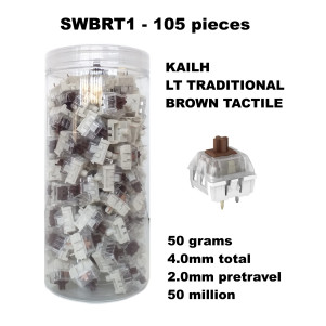 Set 105 sottotasti Kailh LT Brown Tactile