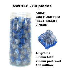 Kit 80 sottotasti Kailh Box Silent Hush Pro Islet Linear