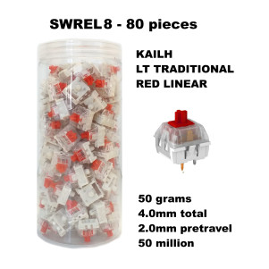Set 80 sottotasti Switches Kailh LT Red Linear