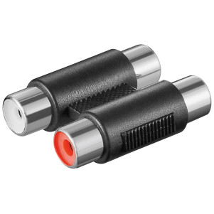 ADATTATORE AUDIO 2 x CINCH (RCA) FEMMINA 2 x CINCH (RCA) FEMMINA