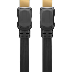 CAVO HDMI PIATTO MT. 3 HIGH SPEED CON ETHERNET COLORE NERO