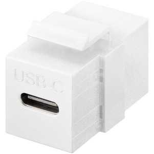 Connettore Keystone USB-C™ 3.2 Gen 2 (10 Gbit/s) bianco femmina-femmina