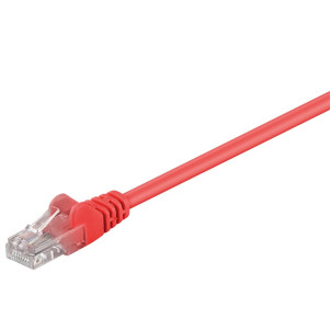 Cavo patch cat5e utp 1,0 mt  colore rosso
