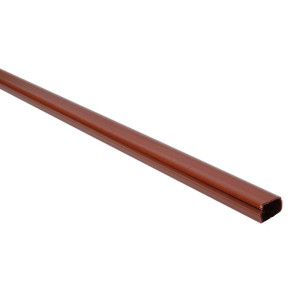CANALINA PASSACAVI ADESIVA IN PVC MM 15x10 MT 2 CON COPERCHIO SCORREVOLE MARRONE